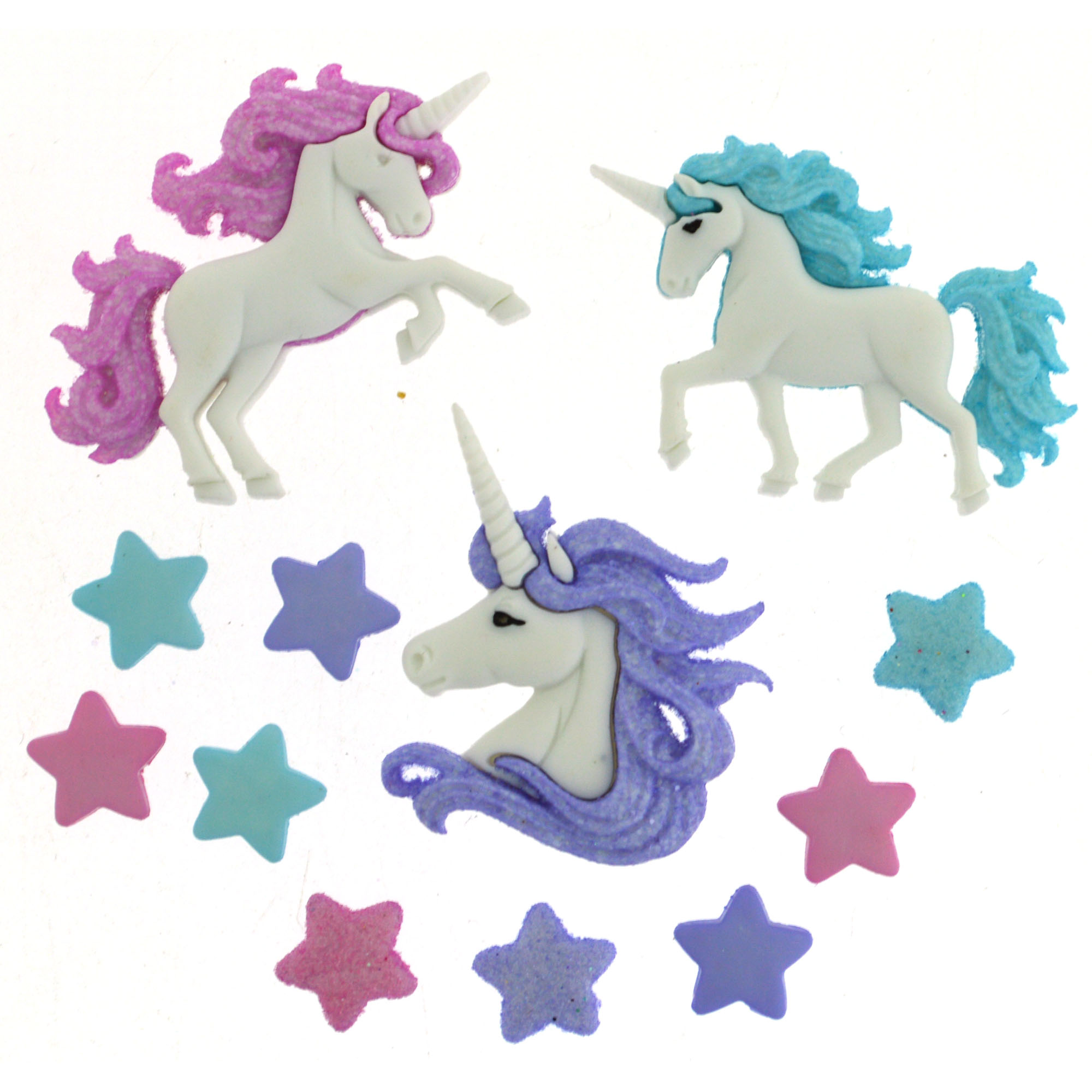 Dress It Up Magical Unicorns 9357 Little Girl Collection Buttons